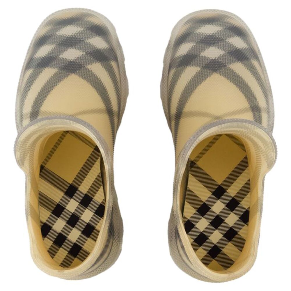 Marsh Low Ankle Boots - Burberry - Synthetic - Beige - Picture 4 of 4